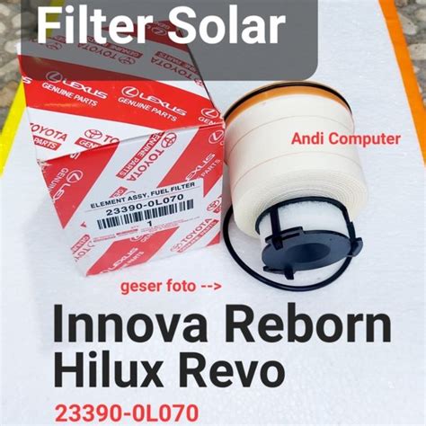 Jual Filter Solar Mobil Toyota Innova Inova Reborn Ribon Hilux Revo Di