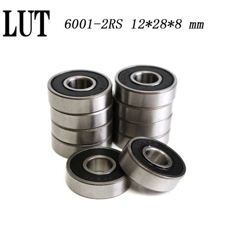 10PCS High quality ABEC 5 6001 2RS 6001 2RS 6001RS 6001 RS 180101 RS ...