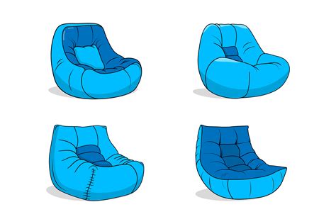 4 Vector, Bean Bag Chair. Graphic by Jahi Creative · Creative Fabrica