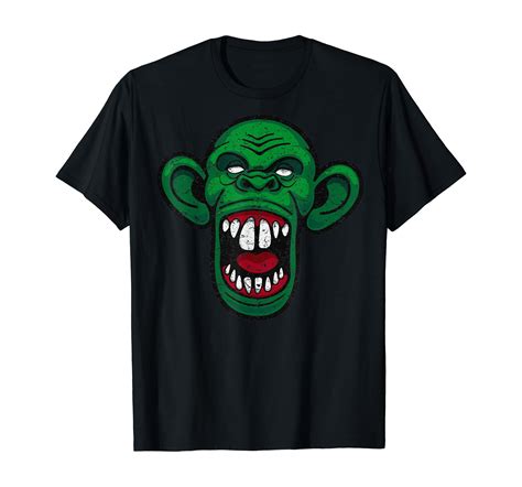 Hot Trending Tee With Halowen Horror Scary Cartoon Movies Zombie Ape