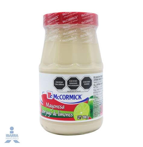 Mayonesa Mccormick Con Limon 390 G Ibarra Mayoreo