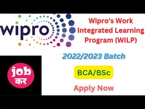 Wipro S Work Integrated Learning Program Wilp Batch Bca