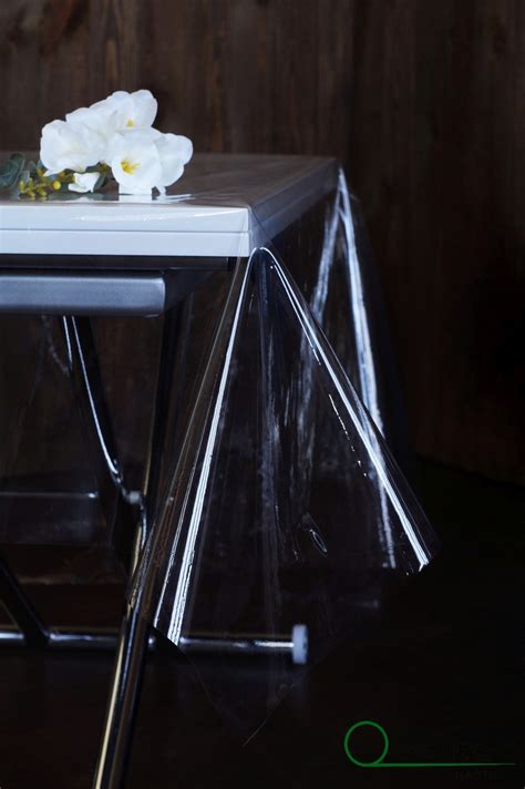 Прозрачная скатерть силиконовая для защиты стола, серванта, тумбочек ...