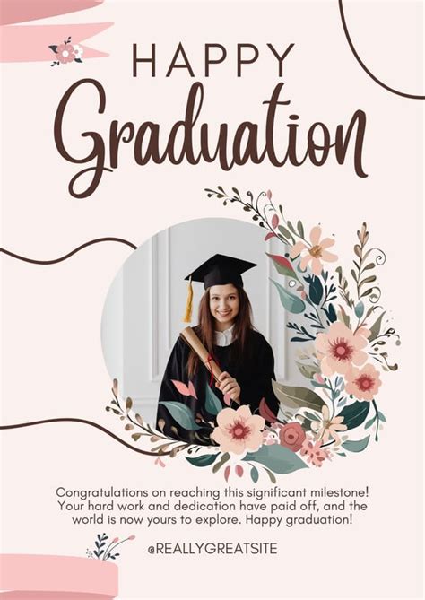 Free Printable Customizable Graduation Poster Templates Canva