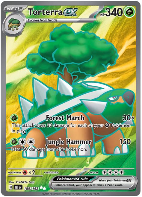 Torterra Ex Temporal Forces 185 Pokemon Card