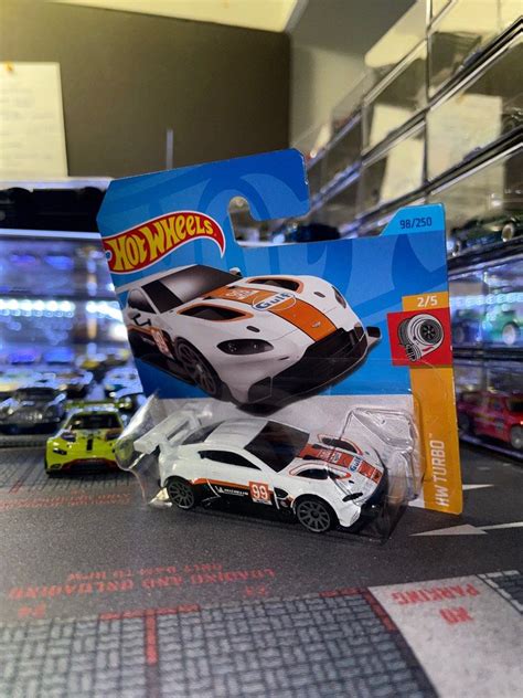 Hot Wheels Aston Martin Vantage GTE Race Day Gulf Premium Hobbies Toys Toys Games On