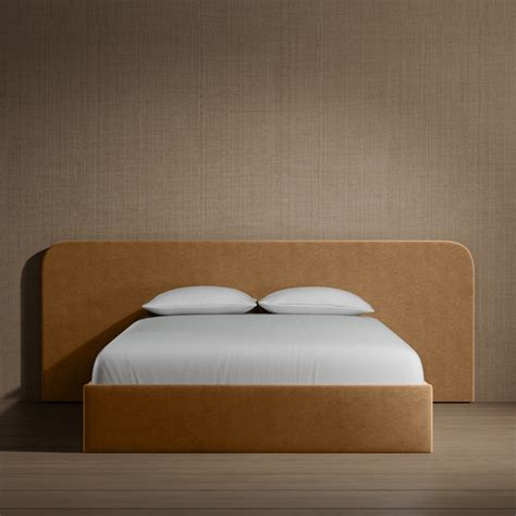 The Expert - Extended Signature Upholstered Bed - Nougat, King