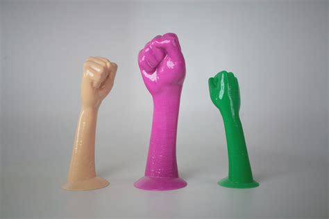 Leluv NEW 3D Printed Fisting Action Dildo With Base Choose Size And Vibrant Solid Colors Smooth