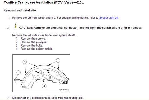 Pcv Valve Location For 2002 Ford Ranger 23 Engine Qanda