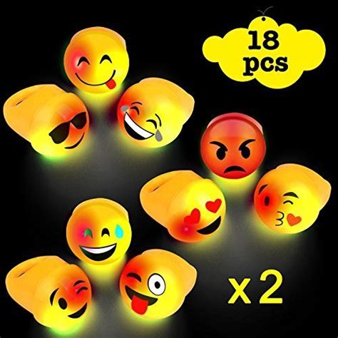 Buy Acooe Light Up Emoji Rings Bulk Led Light Up Toys For Party Favor