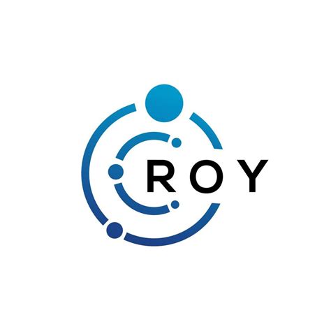 Roy Letter Technology Logo Design On White Background Roy Creative