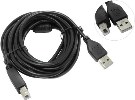 Кабель USB Type A — USB Type B длинна 5 метров