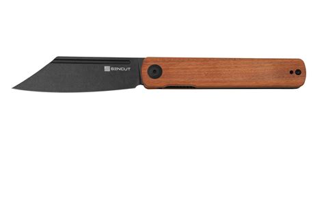 SENCUT Bronte SA08E Black Stonewashed, Cuibourtia Wood, pocket knife ...