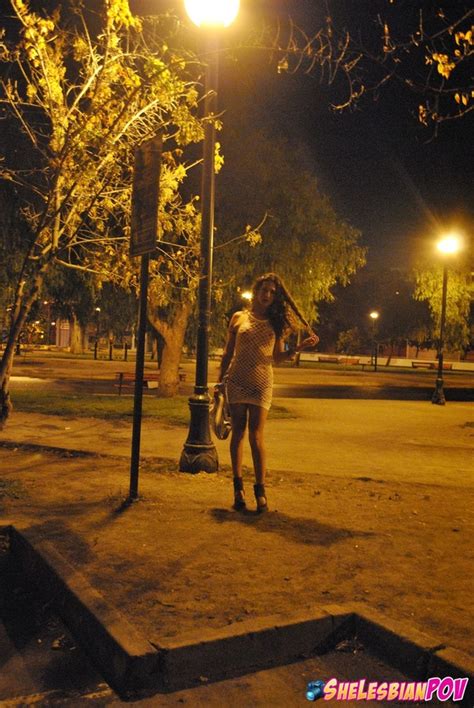 Brunette Does Sexy Walk In Public And Revea XXX Dessert Picture 5