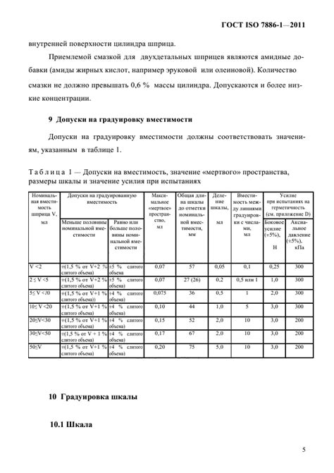 ГОСТ Iso 7886 1 2011 Шприцы инъекционные однократного применения