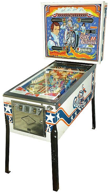 Sold At Auction Vintage Evel Knievel Pinball Machine