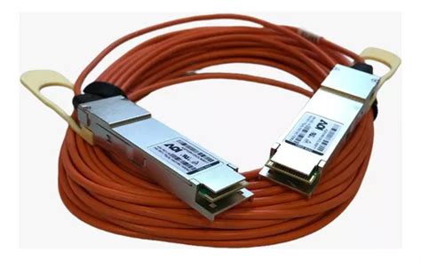 Cabo Fibra Óptica Aoc Aoi Qsfp28 100gb 12m