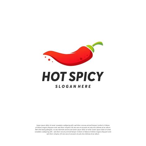 Vetor De Designs De Logotipo Hot Chilli Modelo De Logotipo Spicy Pepper Vetor Premium