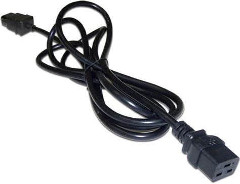 Кабель питания IEC-320-C19 - IEC-320-C14, 1м, Lanmaster LAN-PP19/14-1.0 ...