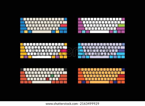 60 Percent Mechanical Keyboard Layout Vector: เวกเตอร์สต็อก (ปลอดค่า ...