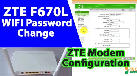 ZTE F670L Modem Password Change Settings Change WIFI Password Of