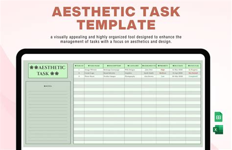 Editable Aesthetic Templates In Excel To Download