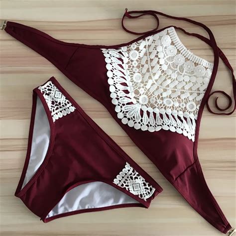 Push Up Swimwear Women Bikini 2017 Female Summer Sexy Bikini Set Lace