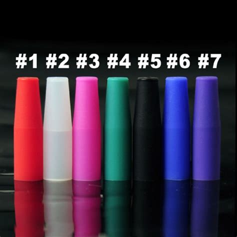 Silicone Mouthpiece Cover Drip Tip Disposable Colorful Vaporizer Silicon Test Tips Tester Cap