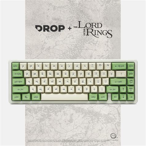 Drop The Lord Of The Rings Mt3 Elvish Keycap Set Training Elvish