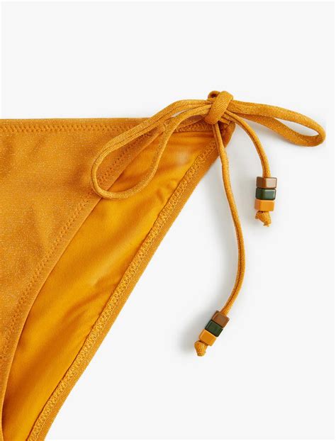 Sar Kad N Parlak Brazilian Bikini Alt Yanlar Ba Lama Detayl Sak Mm Koton