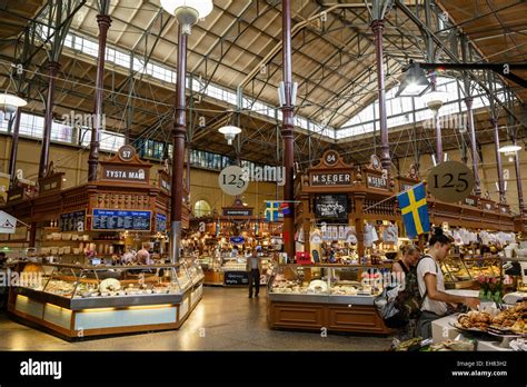 Ostermalmshallen indoors food market, Stockholm, Sweden, Scandinavia, Europe Stock Photo - Alamy