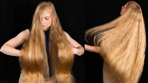 RealRapunzels Helene S Massive Blonde Mane In Motion Photoshoot