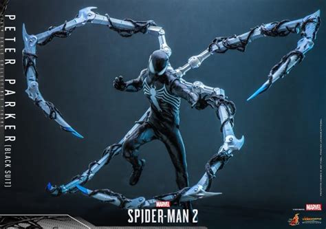 Hot Toys Unveils Black Suit Peter Parker Sixth Scale Figure From Marvel S Spider Man 2