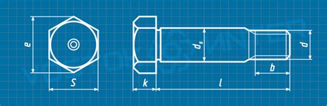 Болт М8 DIN 610 призонный с короткой резьбовой цапфой — купить по ...