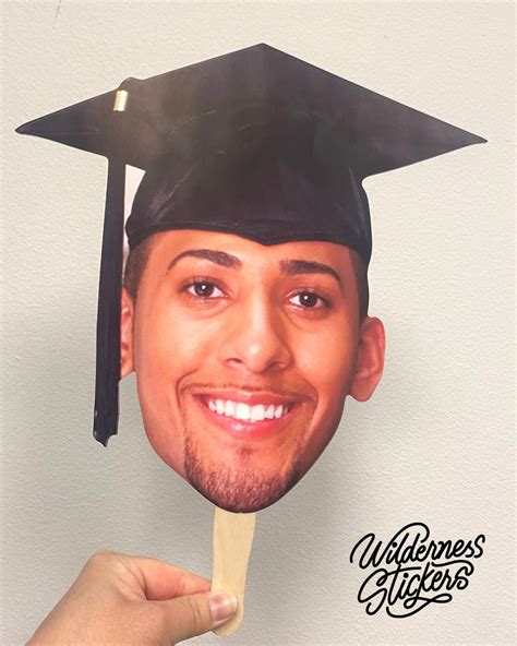 Printable Big Head On A Stick For Graduation 2022 Face On A Etsy