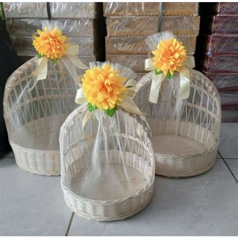 Jual Keranjang Hantaran Rotan Parcel Sangkar Rotan Isi Keranjang