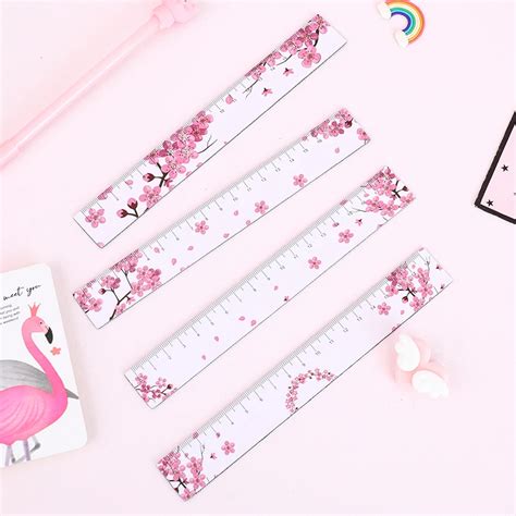 18 см Kawaii Магнитный Фламинго прямой линейка Милая Розовая пантера ...