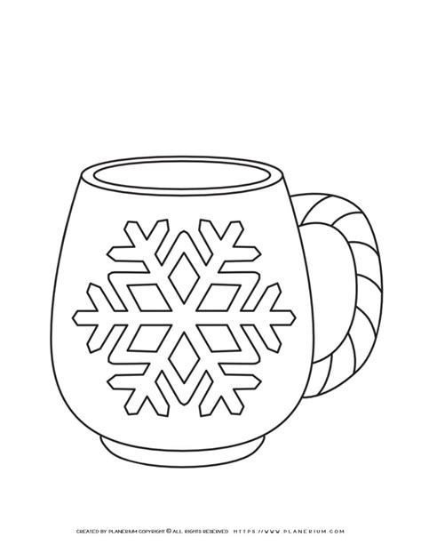 Mug Coloring Page