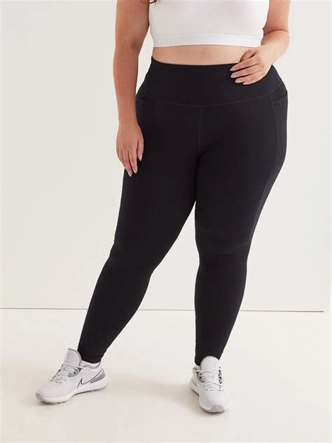 Basic Cotton Legging With Pockets - Active Zone | Penningtons