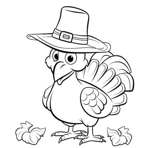 Premium Photo A Turkey Wearing A Pilgrim Hat And A Pilgrim Hat