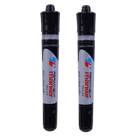Hộp 10 Bút Lông Dầu Thiên Long PM-09 - Mực Xanh