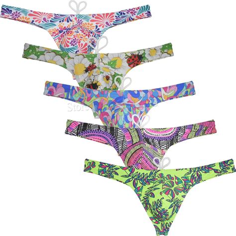 Bikini Sexy Para Hombre Ba Ador Con Estampado De Tanga Traje De Ba O Liso Con