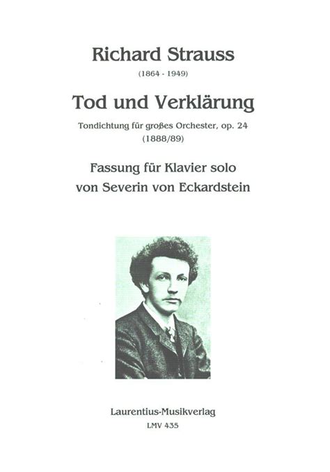 Tod Und Verklärung Op 24 Von Richard Strauss Klaviernoten