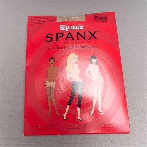Spanx Hip Notic Size C Low Rise Footless Body Shaping Pantyhose Nude