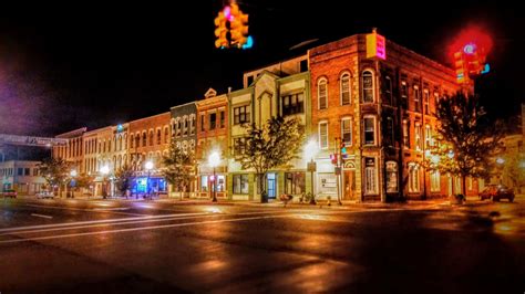 Discover more like MonroeMI: Downtown is always so cool at night. and