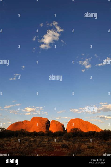 The Olgas Rock Formation At Sunset Uluru Kata Tjuta National Park