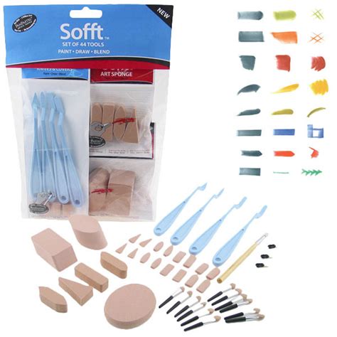 Panpastel Инструменты для пастели, комбинированный набор 44 предмета ...