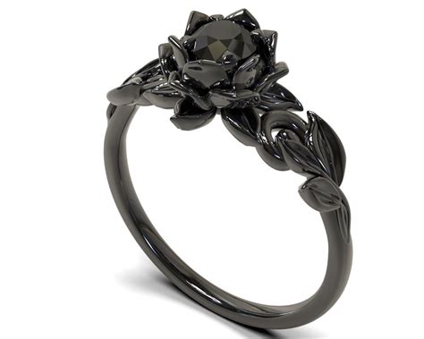 Gothic Engagement Rings I Want It Black