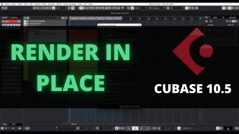 CONHECENDO A FUNÇÃO RENDER IN PLACE DO CUBASE YouTube