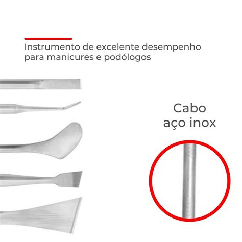 Kit Profissional De Podologia A O Inox P S Exteriliz Vel Gabeauty